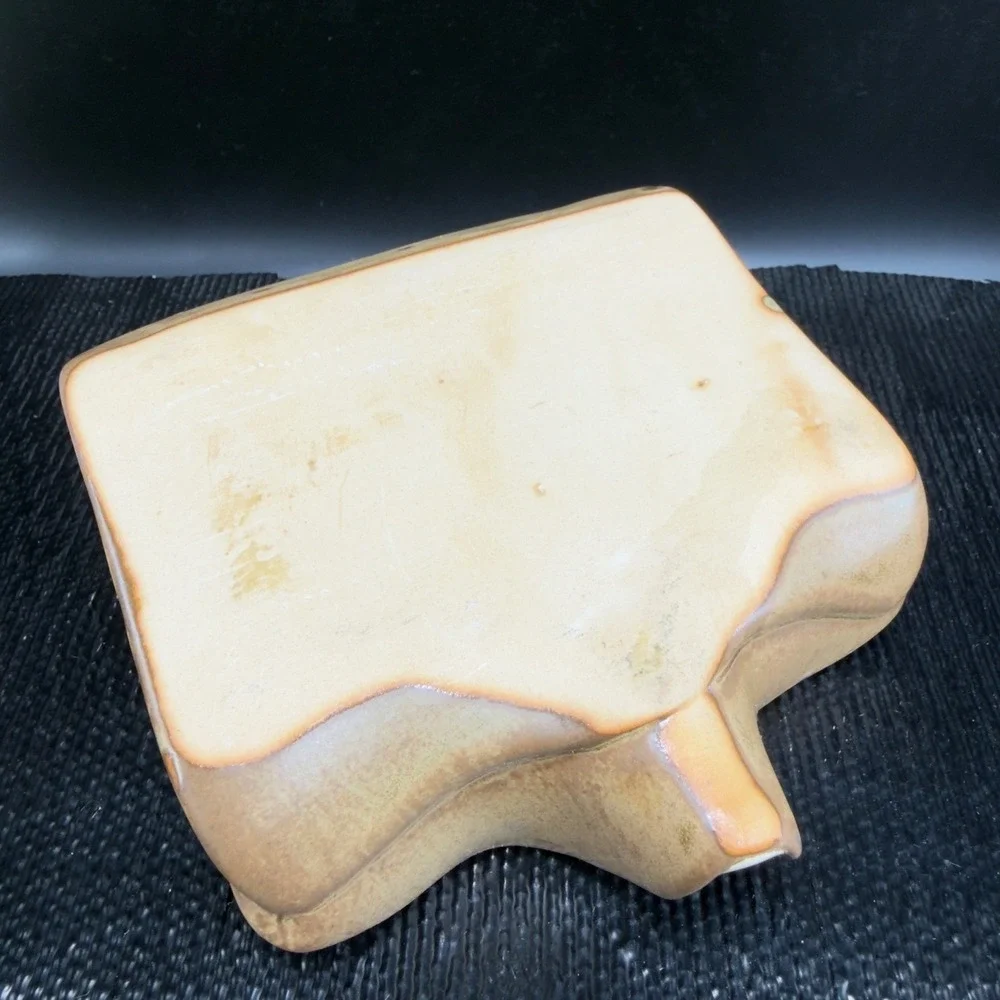 Artisan Drip Ceramic‎ Spoon Rest Pottery Kitchen Utensil Sponge Holder DripSpout